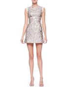 J. Mendel Sleeveless Embossed Foil Dress - Lyst