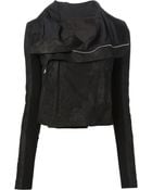 Rick Owens Leather Jacket - Lyst