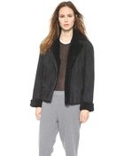 Rag & Bone Shearling Jacket - Black - Lyst