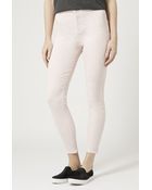 Topshop Moto Pink Joni Jeans - Lyst