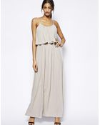 Asos Maxi Dress With Layers - Lyst