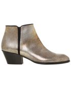 Giuseppe Zanotti 40Mm Embossed Metallic Leather Boots - Lyst