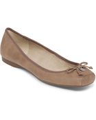 Jessica Simpson Manie Leather Flats - Lyst