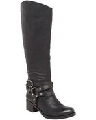 Lucky Brand Hanah Leather Tall Harness Boots - Lyst