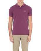 Hugo Boss Pascha Logo Polo Shirt Dark Purple - Lyst