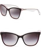 Dolce & Gabbana Two Tone Cat Eye Sunglasses - Lyst