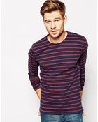 Selected Stripe Long Sleeve Top - Lyst