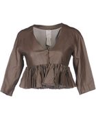 Anne Valerie Hash Leather Outerwear - Lyst