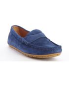 Gucci Zaffre Blue Suede Driver Loafers - Lyst