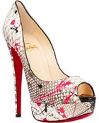 Christian Louboutin Lady Peep Platform Pumps - Lyst