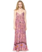 Mink Pink Watercolor Tiles Maxi Dress Multi - Lyst