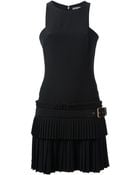 Alexander McQueen Pleated Skirt Dress - Lyst