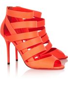 Jimmy Choo Damsen Neon Matte-Leather Sandals - Lyst