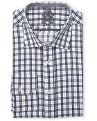 English Laundry White Plaid Woven Dress Shirt - Lyst