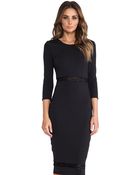 Donna Mizani Lace Inset Midi Dress - Lyst