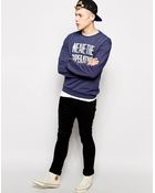 Wesc Clean Message Crew Sweatshirt - Lyst