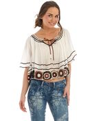 Free People Crocheted Hem Top - Lyst