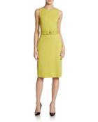 St. John Santana Belted Knit Dress - Lyst