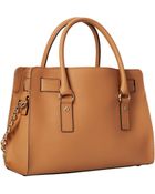 MICHAEL Michael Kors Hamilton 18K East/West Satchel - Lyst
