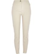 River Island Beige Skinny Trousers - Lyst