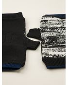 Stone Island Shadow Project Abstract Jacquard Fingerless Gloves - Lyst