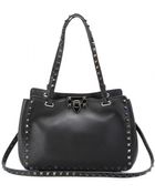 Valentino Rockstud Noir Small Leather Tote - Lyst