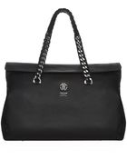 Roberto Cavalli Woven Chain Tote Bag - Lyst