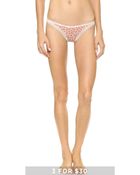 Calvin Klein Bottoms Up Thong - Royal/Lace - Lyst