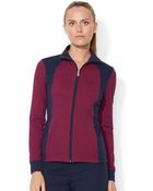 Lauren by Ralph Lauren Zipup Colorblocked Active Jacket - Lyst