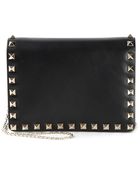 Valentino Rockstud Calf-Leather Cross-Body Bag - Lyst