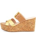 Kate Spade Talula Leather Wedge Sandal - Lyst