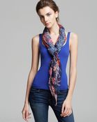 Tory Burch Botanical Garden Logo Scarf - Lyst