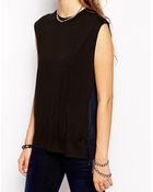 G-star Raw Mixed Fabric Vest - Lyst