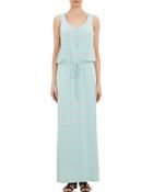 Barneys New York Stripe Long Tank Dress - Lyst