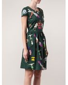 Mary Katrantzou 'Symbols' Printed Dress - Lyst
