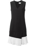 Victoria, Victoria Beckham Pleated Hem Tunic Dress - Lyst