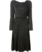 Armani Knot Detail Flared Dress - Lyst