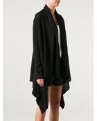 Rick Owens Asymmetric Knit Cardigan - Lyst