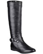 Nine West Truthe Leather Riding Boots - Lyst
