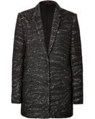 The Kooples Wool-Blend Swirl Print Coat - Lyst