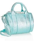 Alexander Wang Rockie Metallic Textured-Leather Tote - Lyst