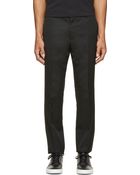 Juun.J Black Twill Trousers - Lyst