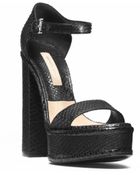 Michael Kors Leanne Python Platform Sandal - Lyst