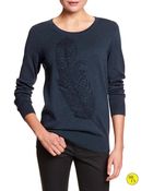 Banana Republic Factory Intarsia Sweater - Lyst