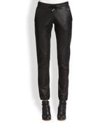 Lot78 Leather Track Pants - Lyst