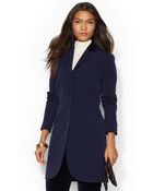Lauren by Ralph Lauren Wool-Blend Coat - Lyst