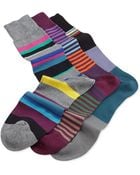 Paul Smith Mens Multistriped 3pair Sock Set - Lyst