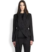 Ann Demeulemeester Shawl Collar Jacket - Lyst