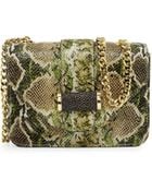 Ivanka Trump Snake-Embossed Small Classic Shoulder Bag - Lyst