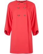 Ted Baker Double Breasted Wool Coat - Lyst